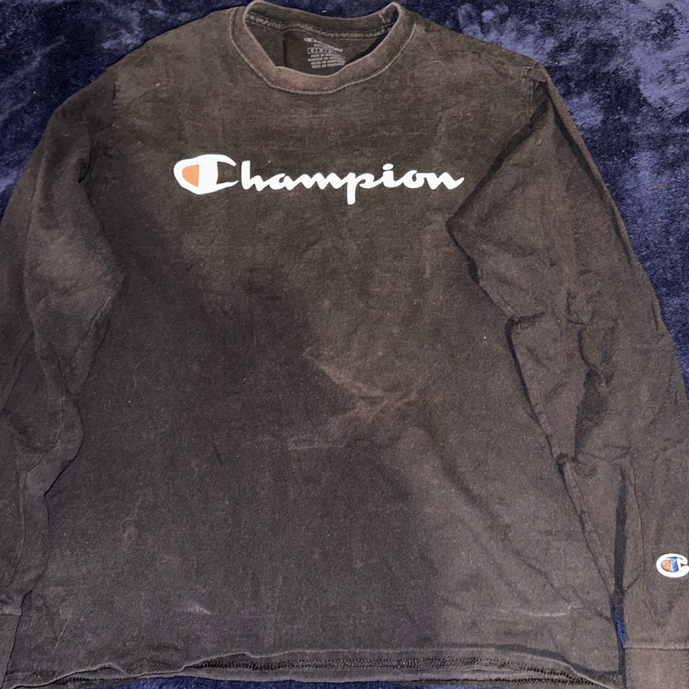 Black Champion Long Sleeve Shirt
